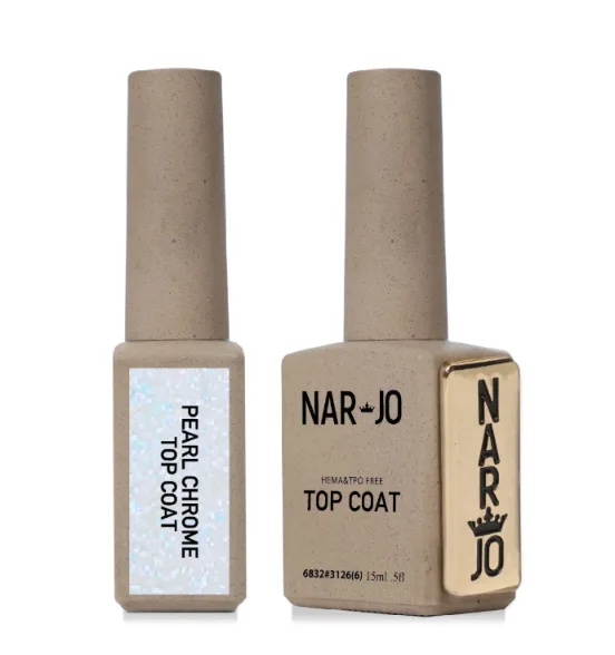 Narjo Pearl Chrome Top Coat Gel Polish